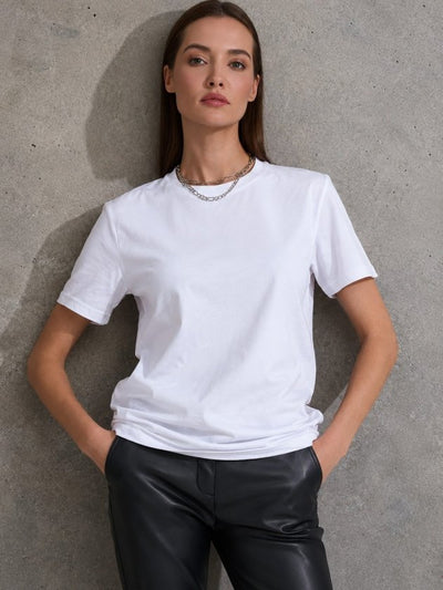 Bluz unisex cu mânecă scurtă, guler rotund, din viscoză, 34556