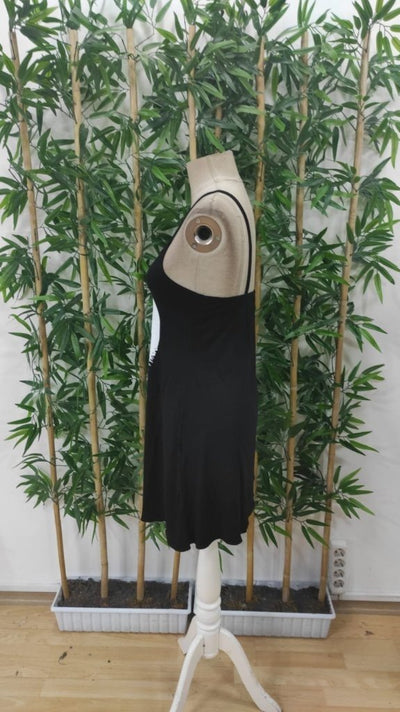 Rochie de damă din viscoză cu bretele și model cu lună, 27639