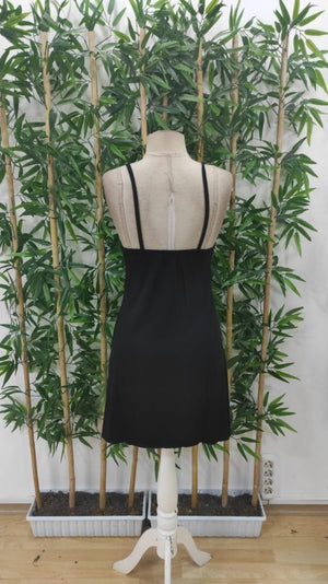 Rochie de damă din viscoză cu bretele și model cu lună, 27639