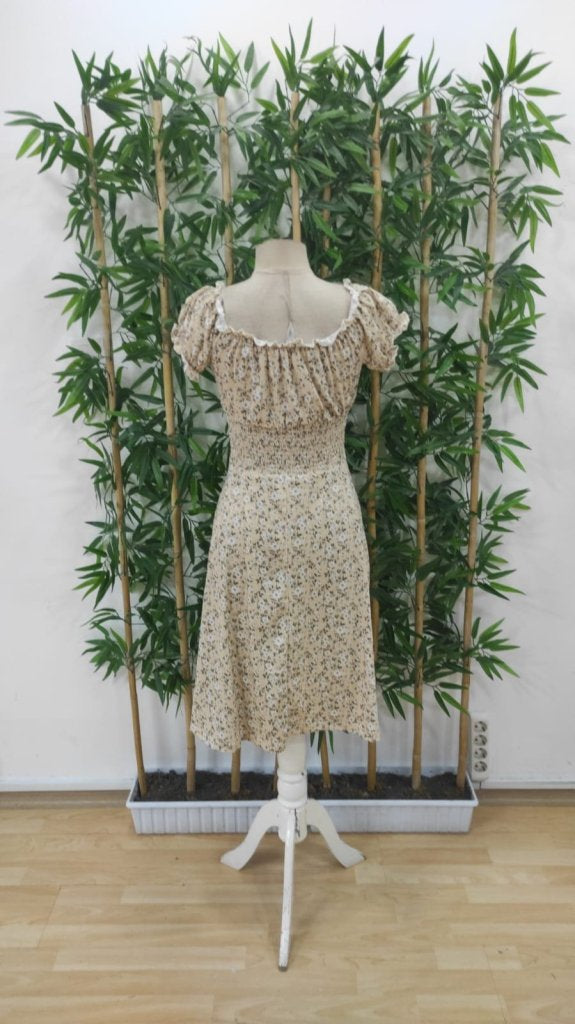Rochie Supreme pentru femei, cu mânecă scurtă, decolteu înfășurat, talie elastică, model floral, 25204