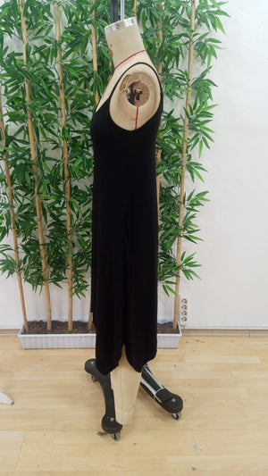 Rochie asimetrică din viscoză, cu guler rotund și bretele, pentru femei, 25231