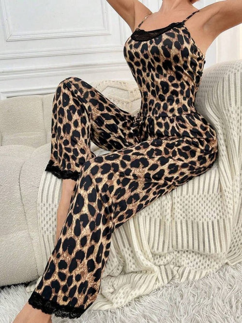 Kadın Ip Askılı Yakası Dantelli Bluz Ve Pijama Sandy Ikili Takım , 34326