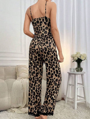 Kadın Ip Askılı Yakası Dantelli Bluz Ve Pijama Sandy Ikili Takım , 34326