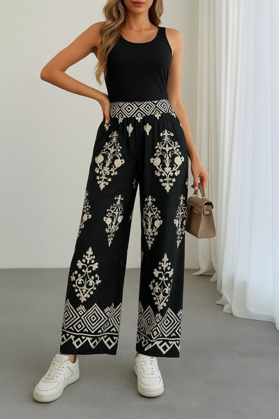 Pantaloni Supreme cu talie înaltă și imprimeu elastic pentru femei, 26665