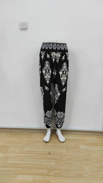 Pantaloni Supreme cu talie înaltă și imprimeu elastic pentru femei, 26665