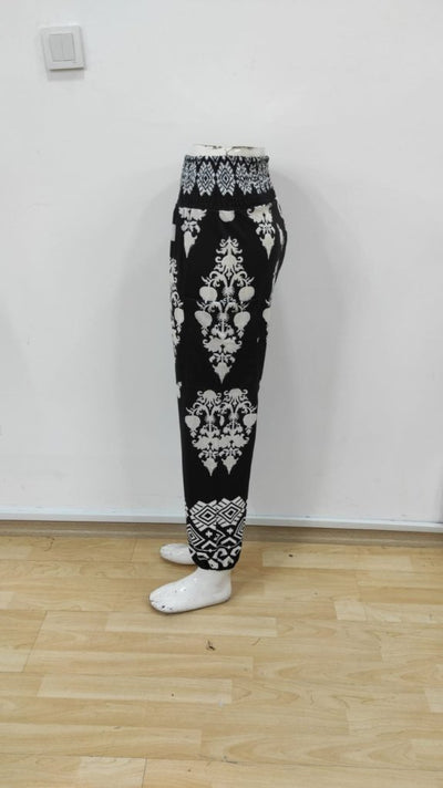 Pantaloni Supreme cu talie înaltă și imprimeu elastic pentru femei, 26665