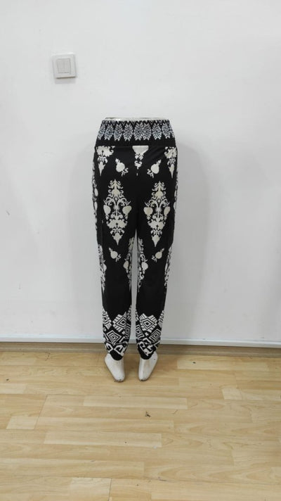 Pantaloni Supreme cu talie înaltă și imprimeu elastic pentru femei, 26665