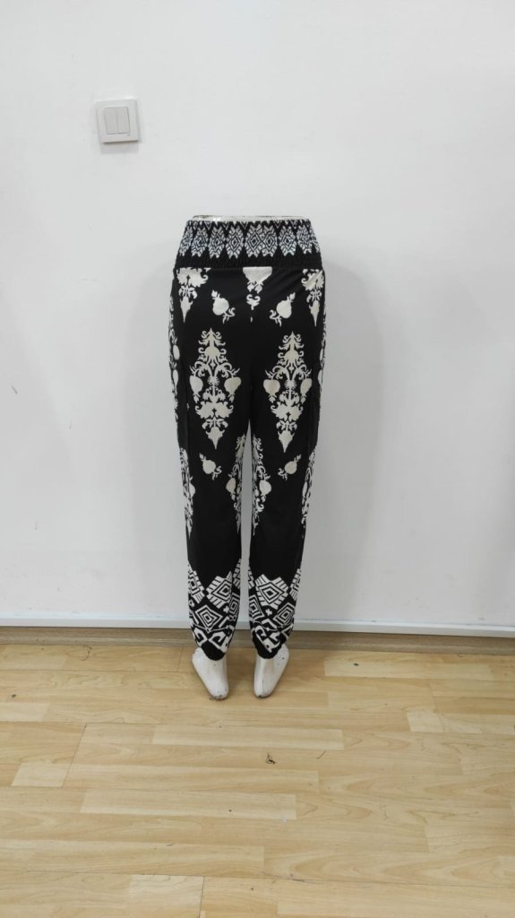 Pantaloni Supreme cu talie înaltă și imprimeu elastic pentru femei, 26665