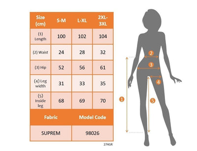 Pantaloni Supreme cu talie înaltă și imprimeu elastic pentru femei, 26665