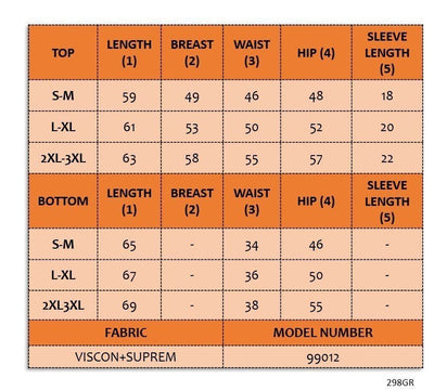 Kadın Kısa Kollu Bisiklet Yaka Viskon Bluz Desenli Dalgıç Etek Ikili Takım , 34376