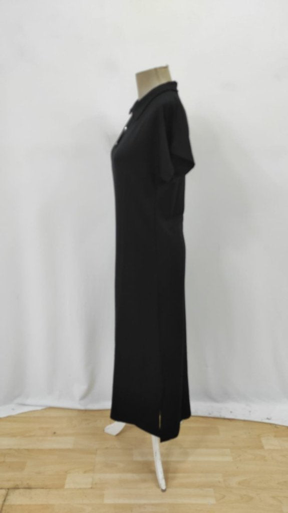 Rochie de damă din viscoză cu două fire, cu mânecă scurtă și guler, 26289