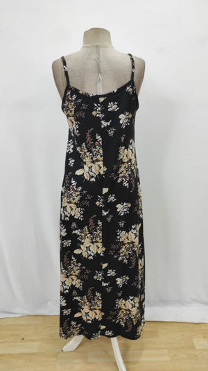 Rochie Supreme pentru femei, cu decolteu în V și model floral, cu bretele, 26355