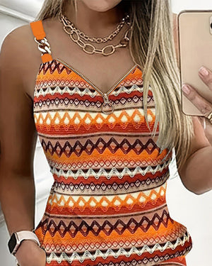 Rochie mini Supreme pentru femei, cu bretele și fermoar, buzunare, 26564