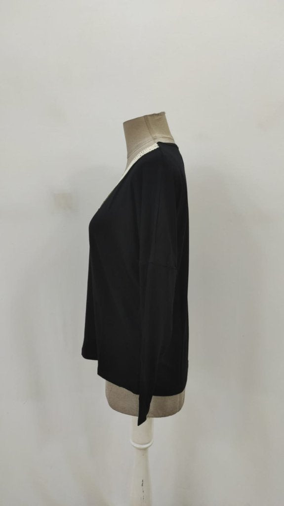 Women's Long Sleeve V-Neck Batwing Viscose Blouse, 26848