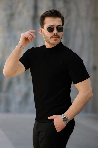 Erkek Kısa Kollu Hakim Yaka önü Düğmeli Viskon Bluz, 26883