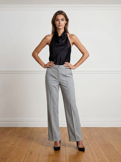 PANTALONI CAIRO CHIMALI PALAZZO - Gri