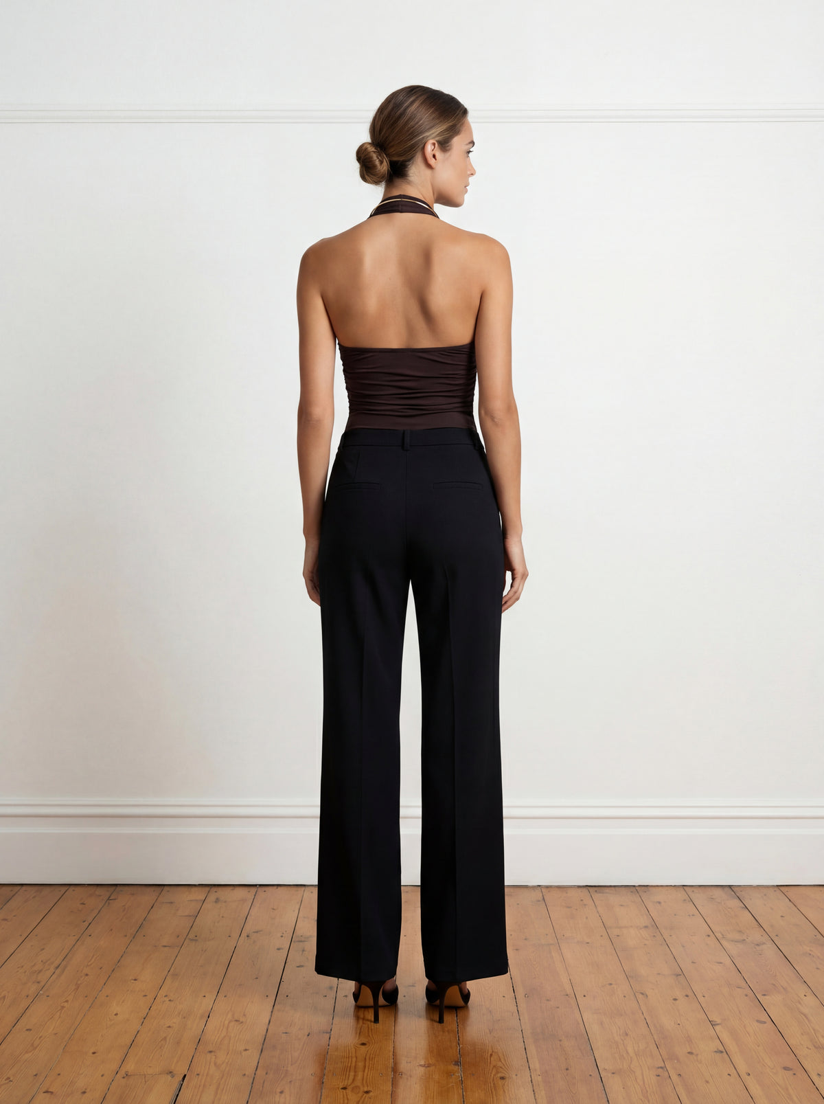 Pantaloni CAIRO CHIMALI PALAZZO - Negru