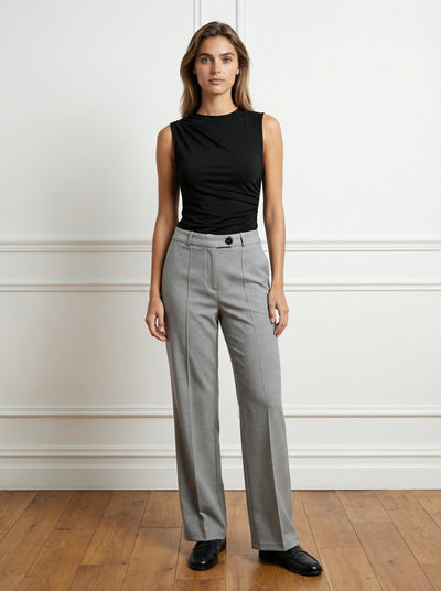 LIZBON WIDE LEG PANTOLON - Gri