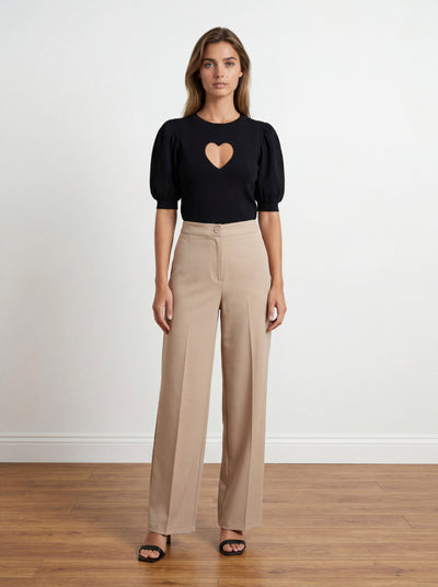 PANTALONI VEGAS RUBBER - Bej