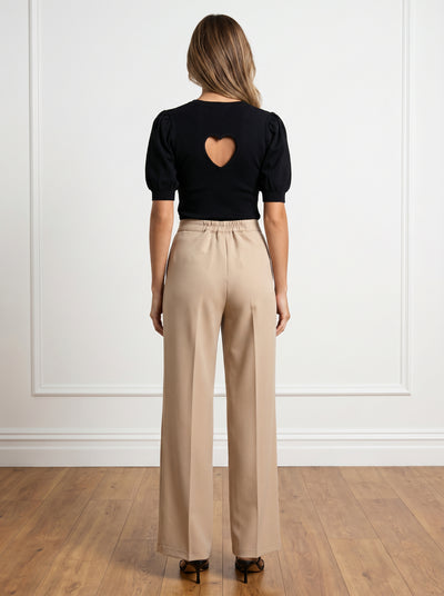 PANTALONI VEGAS RUBBER - Bej