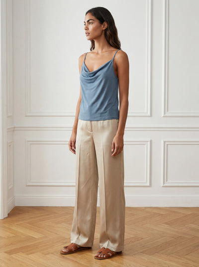 PANTALONI NIL TENCEL - Blană de nurcă
