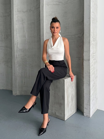 PANTALONI BARREL ANKLE - Negri