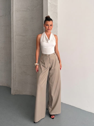 PANTALONI RUMI - Bej