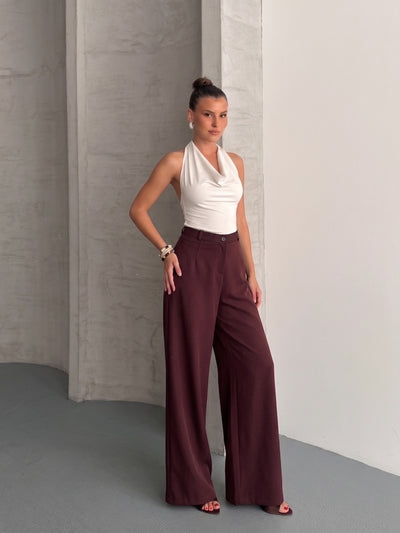 PANTALONI RUMI - Burgundiu