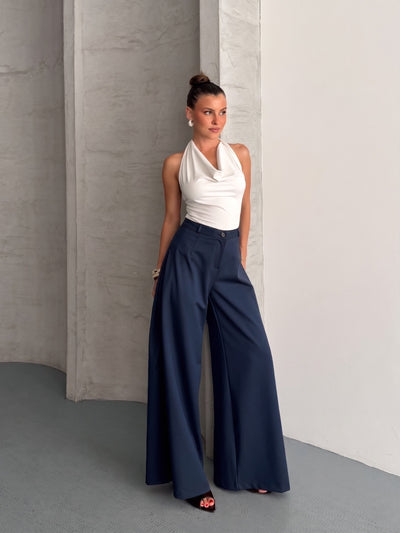 PANTALONI RUMI - Bleumarin