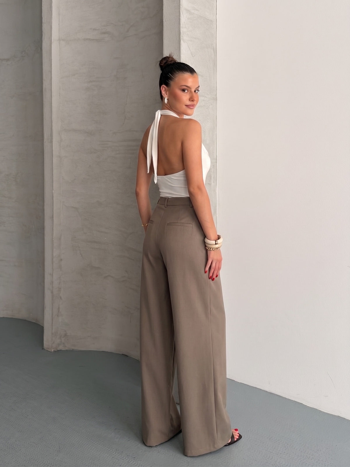 PANTALONI RUMI - Blană de nurcă