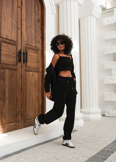 Set trening din trei piese - Negru