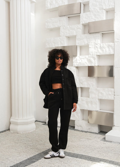 Set trening din trei piese - Negru