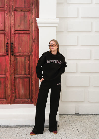 Trening cu broderie - Negru
