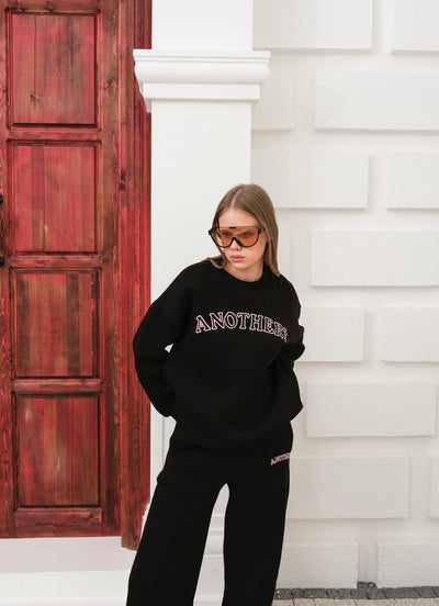 Trening cu broderie - Negru