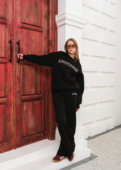 Trening cu broderie - Negru