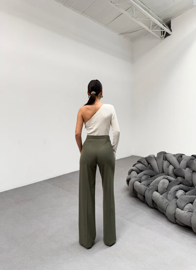 PANTALONI MILANO PALAZZO - Verde