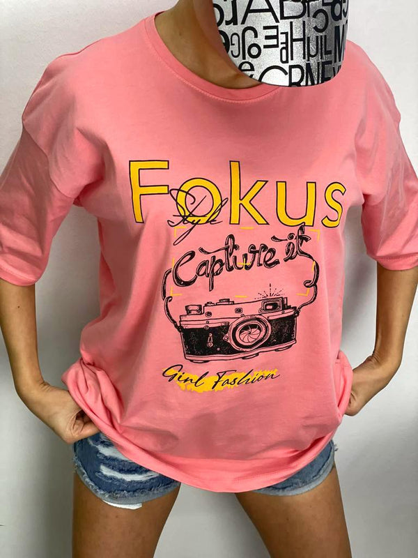 Tricou Focus - Roz