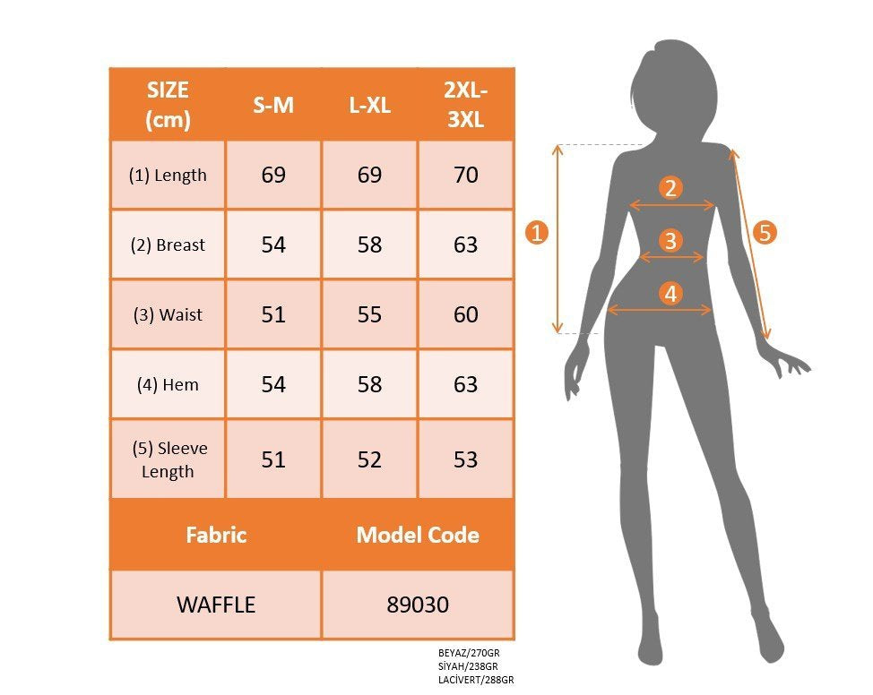 Kadın Uzun Kollu V Yakalı Waffle Bluz, 28386