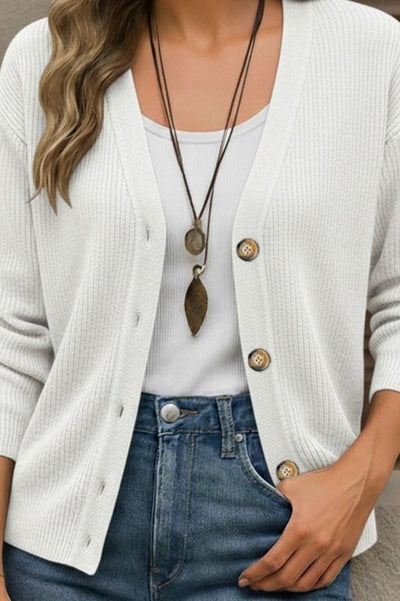 Button Detail Knit Blouse, 30902