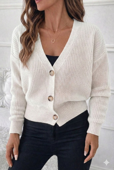 Button Detail Knit Blouse, 30902
