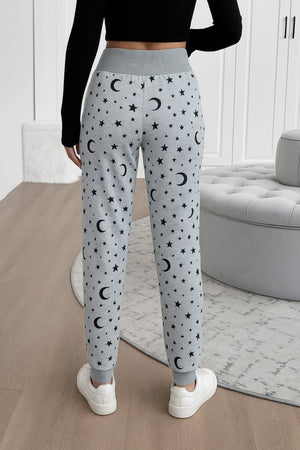 Pantaloni damă cu talie înaltă, model cu șnur, cu două fire, 29931