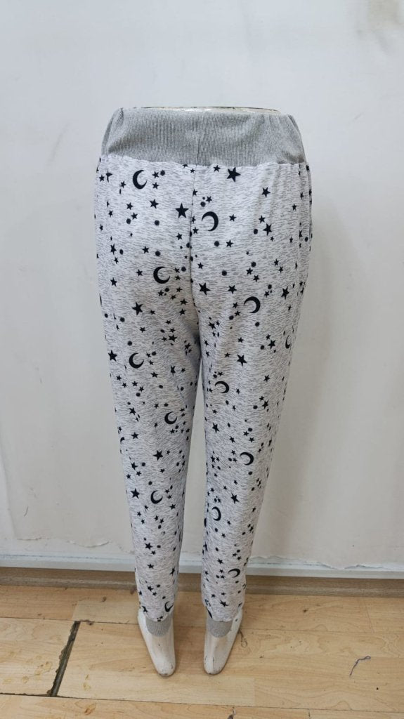 Pantaloni damă cu talie înaltă, model cu șnur, cu două fire, 29931