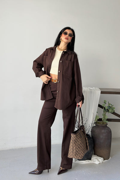 Cămașă Denim Oversized cu Butoane 6080