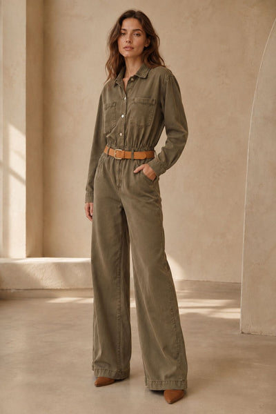 Düğmeli Oversize Kot Gömlek 6080