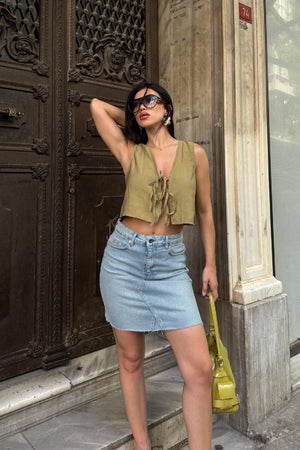Fustă mini din denim 1040