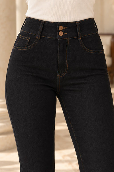 Pensli Geniş Kemerli Kot Pantolon 7151