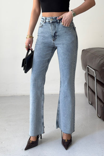 İspanyol Mom Fit Kot Pantolon 1706