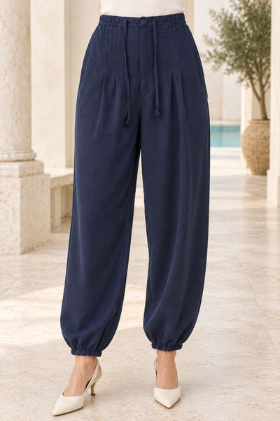 Kroşetalı Paça ve Beli Lastikli Pantolon 7241