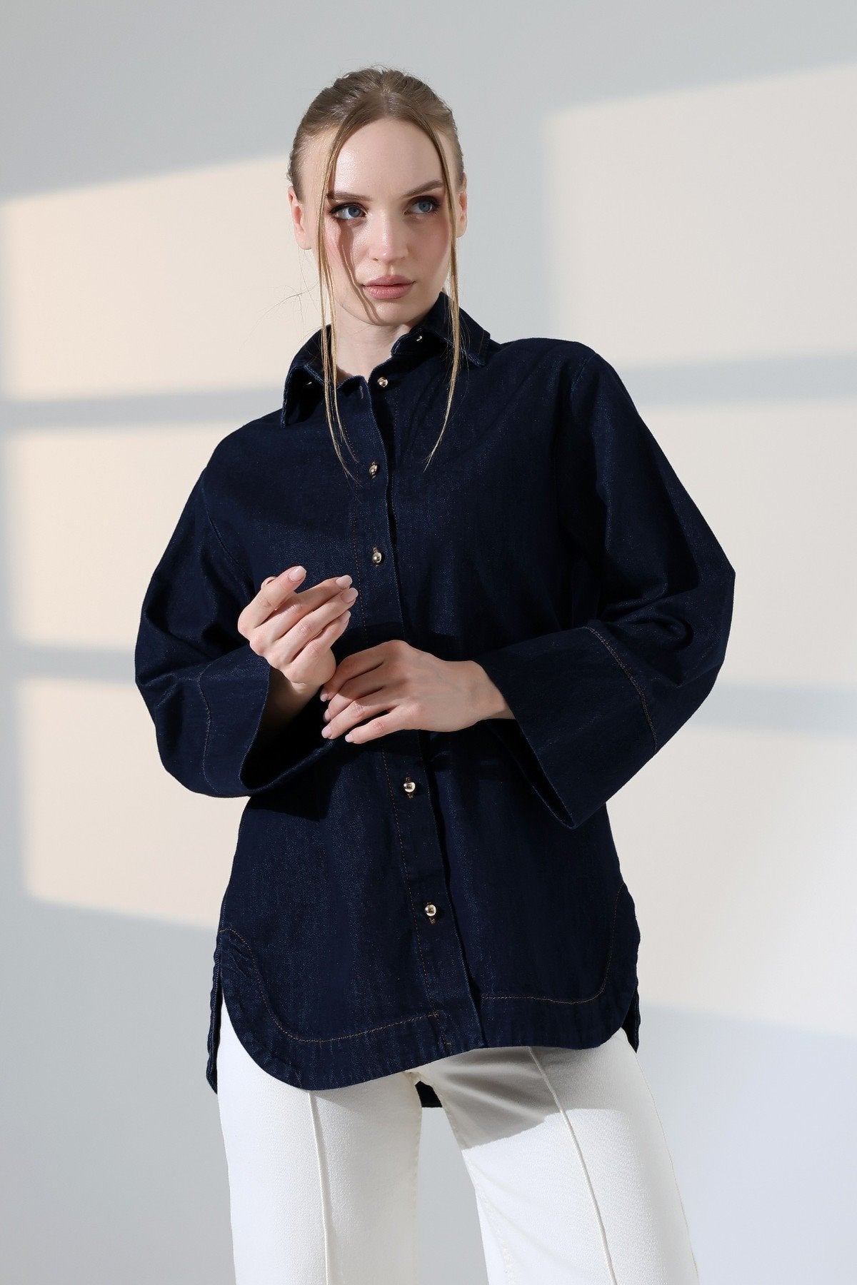 Cămașă Oversize cu Nasturi 6262