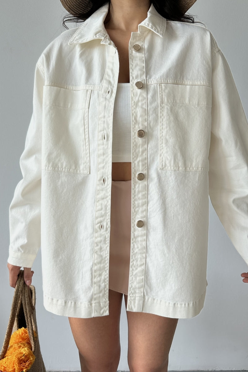 Cămașă Denim cu Buzunare 6097
